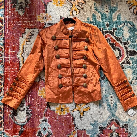 NWT Free People Velvet Military Jacket Size: M - Picture 1 of 4